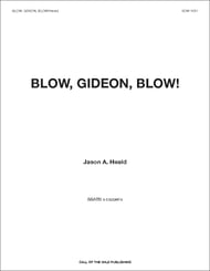 Blow, Gideon, Blow! SATB choral sheet music cover Thumbnail